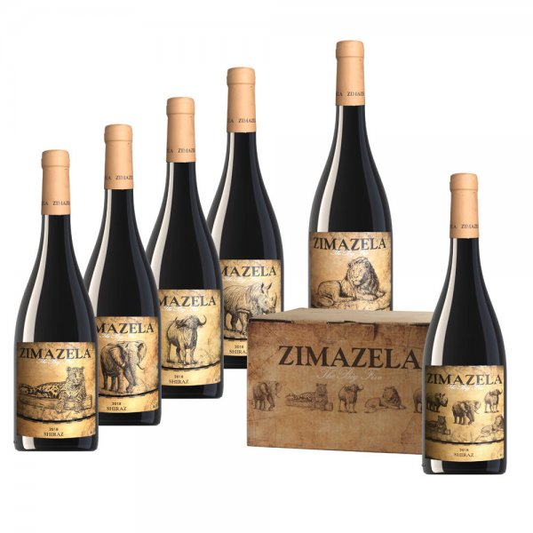 Wino czerwone „Zimazela - The Big Five”, 6 x 750 ml
