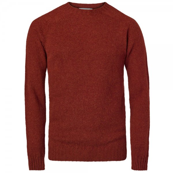 Herren Shetland Pullover, leicht, rot, Größe S