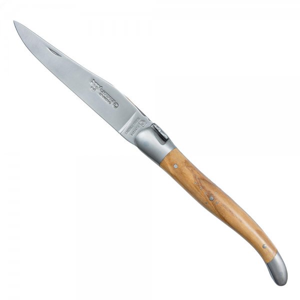 Cuchillo plegable Laguiole, madera de olivo