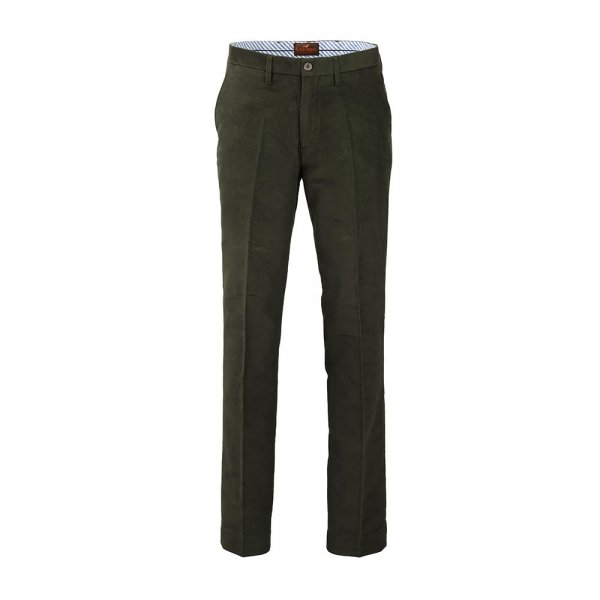 Pantalones para hombre Laksen Broadland, verde loden, talla 52