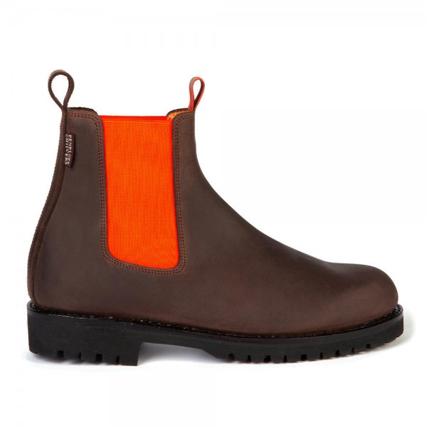 Penelope Chilvers »Nelson« Ladies Chelsea Boots, Brown/Orange, Size 40