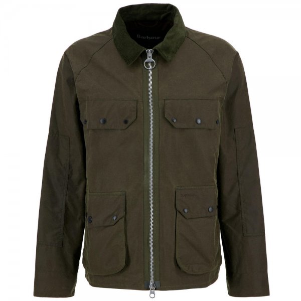 Barbour Herren-Wachsjacke »Re-Engineered Short Bedale«, beech, Größe M