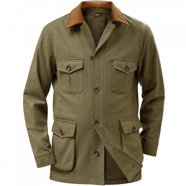 »Ernest« Men's Loden Field Jacket, Mud, Size 56