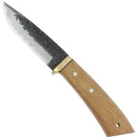Cuchillo de caza con mango de roble