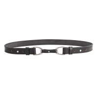 Cinturón de cuero »Chukka«, negro, 90 cm