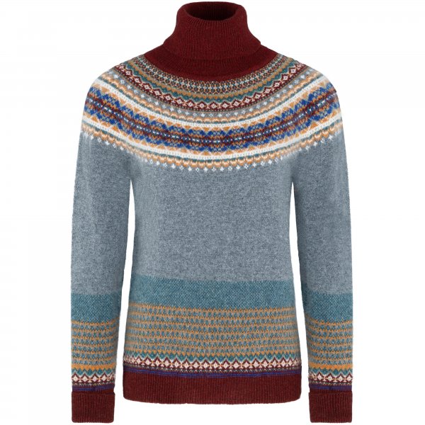 Pull à col roulé pour femme Eribé Fair Isle, Hawthorn, taille S
