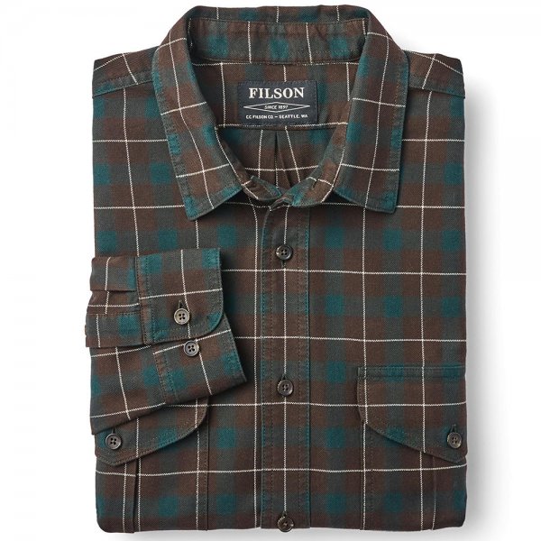 Filson LT WT Alaskan Guide Shirt, Chequered, Size L