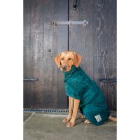 Manteau de séchage pour chien » Classic Collection «, vert bouteille, taille M/L