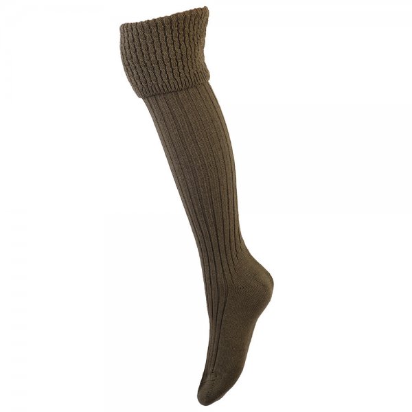 House of Cheviot »Lady Ness« Ladies Shooting Socks, Dark Olive, Size S (36-38)