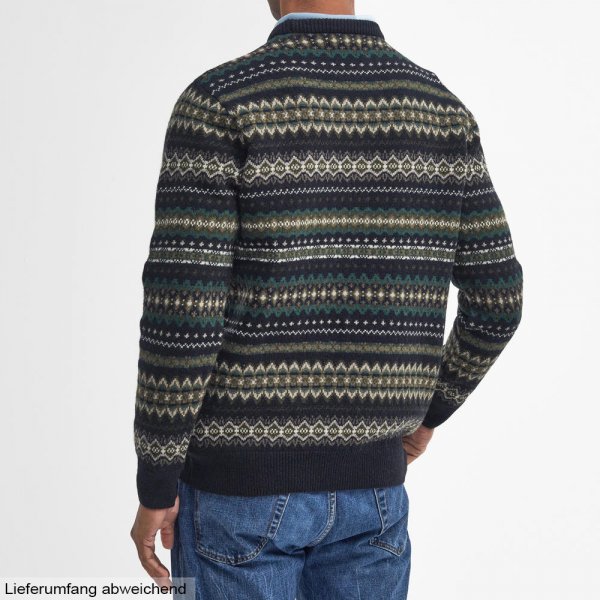 Barbour Men s Fair Isle Sweater Black Marl Size M Knitwear The GunDog Affair