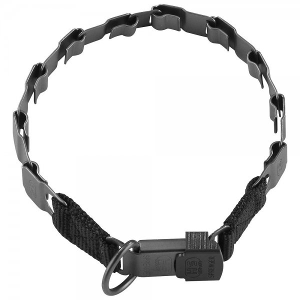 Collar NeckTech Fun con cierre ClickLock, negro mate, 48 cm