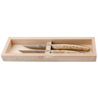 Le Thiers Steak and Table Knives, Masur Birch