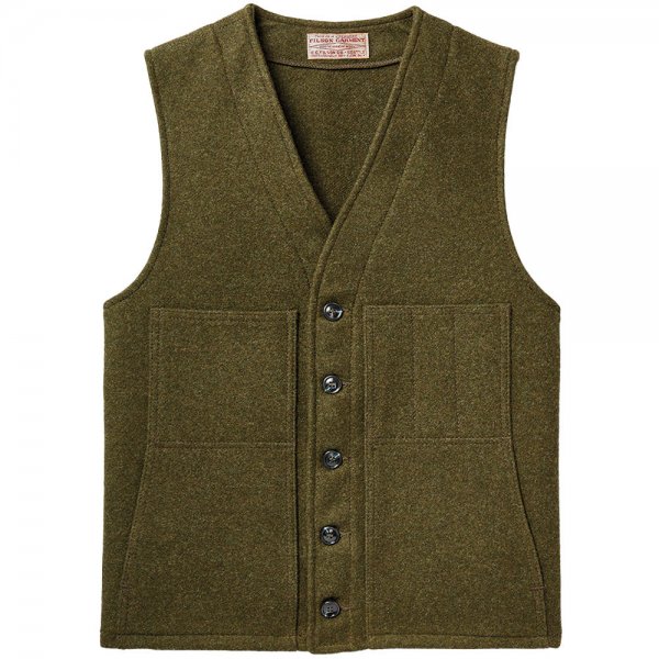 Filson Mackinaw Wool Vest, Forest Green, talla S
