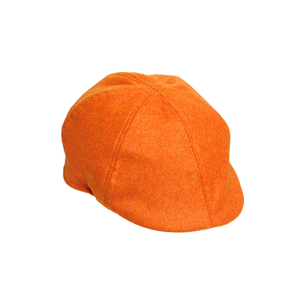 Laksen Tweed Cap, Blaze Orange, Size 56 | Caps | The GunDog Affair