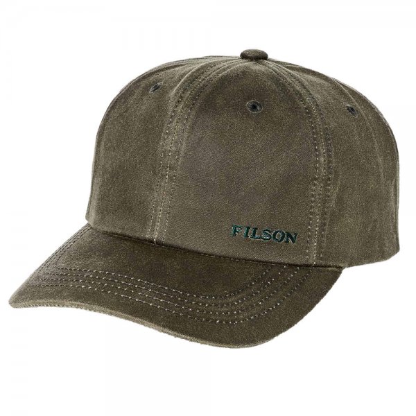 Filson Oil Tin Low-Profile Logger Cap, otter green