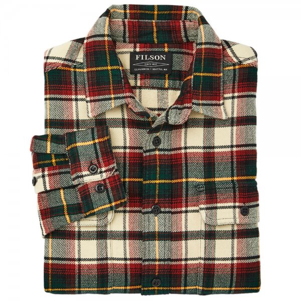 Filson Vintage Flannel Work Shirt, Sand/Ironwood, taille L