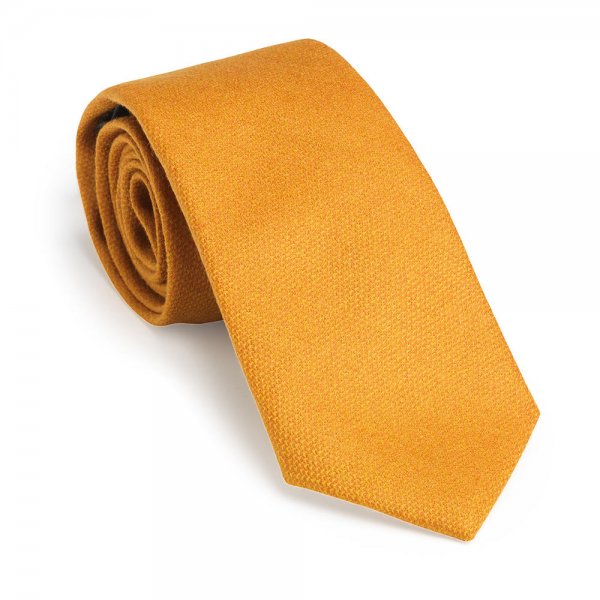 Laksen krawat, tweedowy, złoty