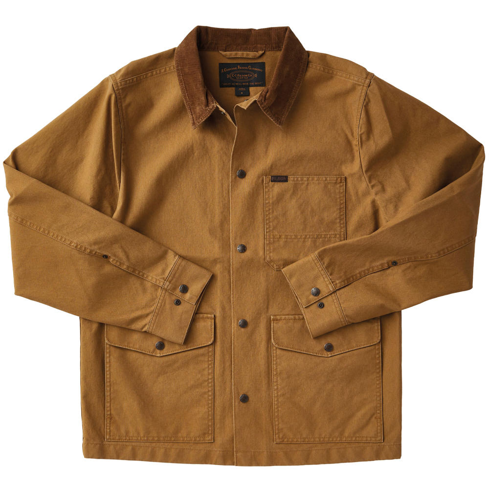 Filson Dry Tin Ranch Jacket, Dark Tan, Size XL | Jackets & Coats | The ...