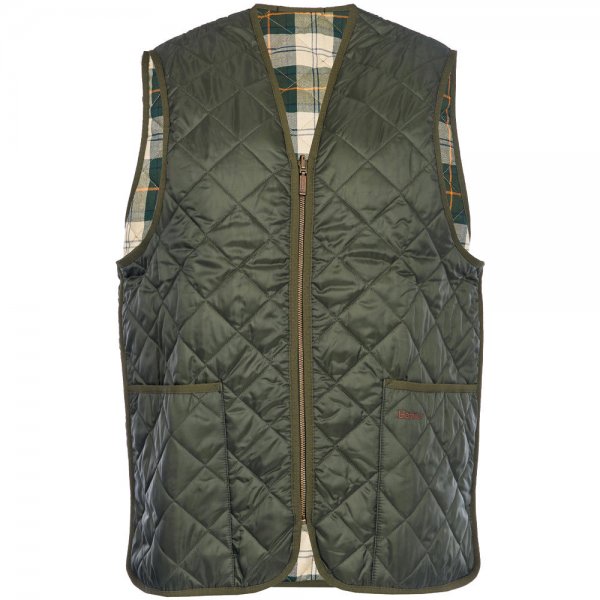 Gilet matelassé Barbour » Zip Line «, v.olive/ancien 38 (femme : 38, homme : 48)