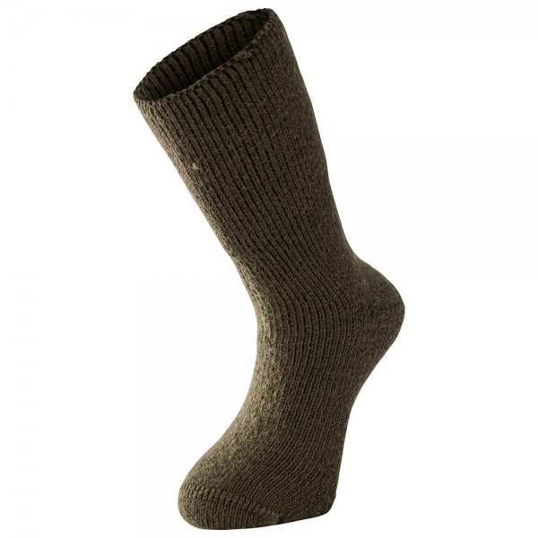 Woolpower Socken Classic, grün, 600 g/m², Größe 40-44