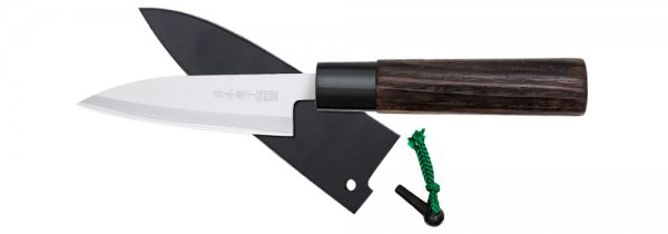 Saku Hocho, with Wooden Sheath, Petty, Small All-purpose Knife
