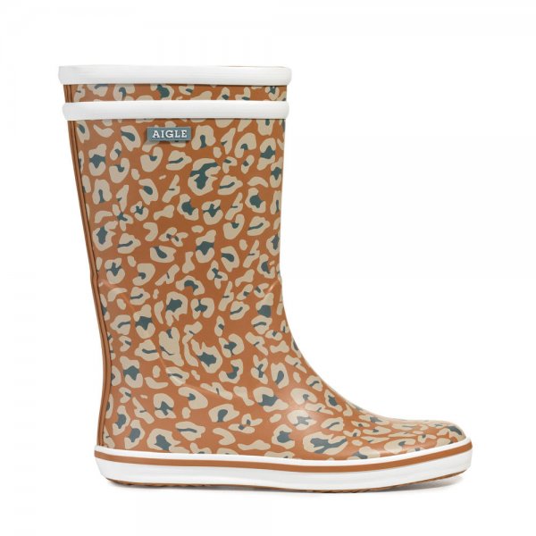 Aigle »Malouine Bt« Ladies Rubber Boots, Leopard, Size 36