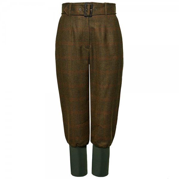 Purdey spodnie damskie tweedowe z wysoką talią, Mount, rozmiar 34