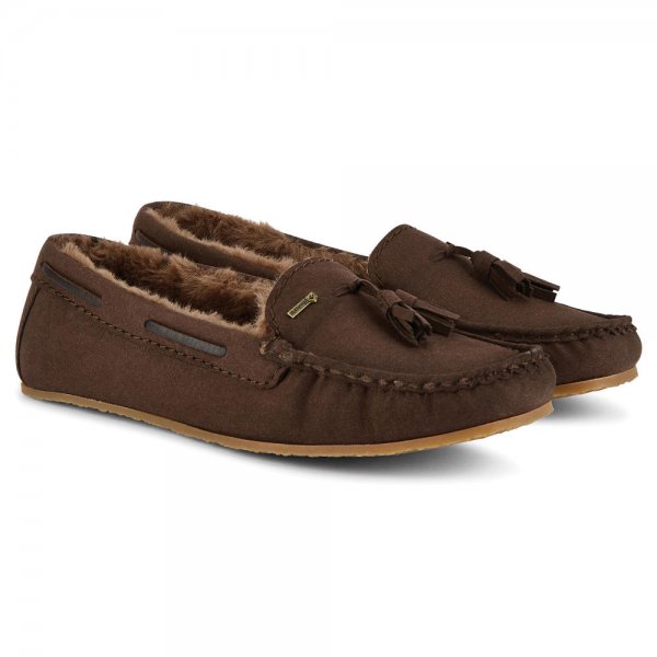 Mocassins d'intérieur en peau d’agneau p. femme Dubarry » Rosslare «, cigare, 36