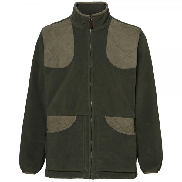 Purdey Men's Shetland Shooting Fleece Jacket, Green, Size M