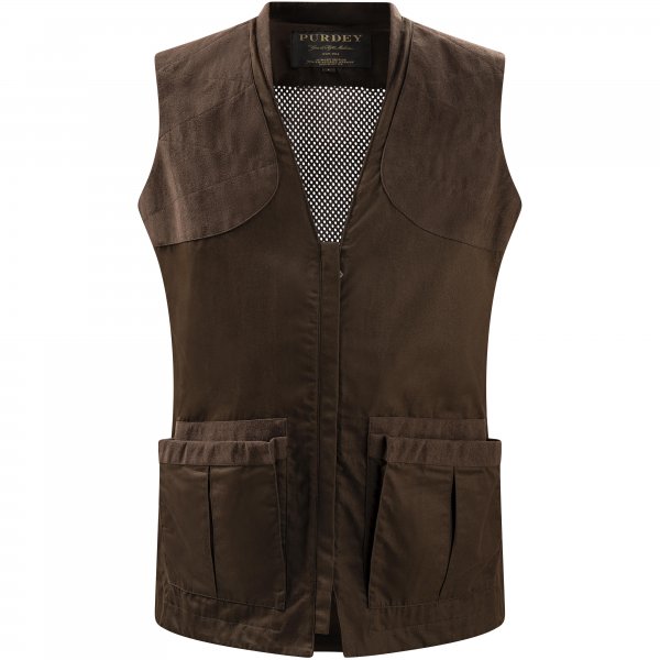 Purdey Men's Summer Sporting Vest, Dark Green, Size XL