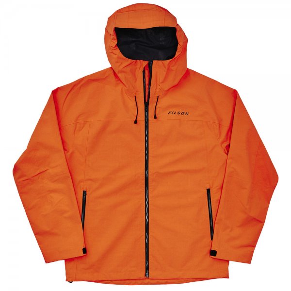 Filson Swiftwater Rain Jacket, Blaze Orange, Size M