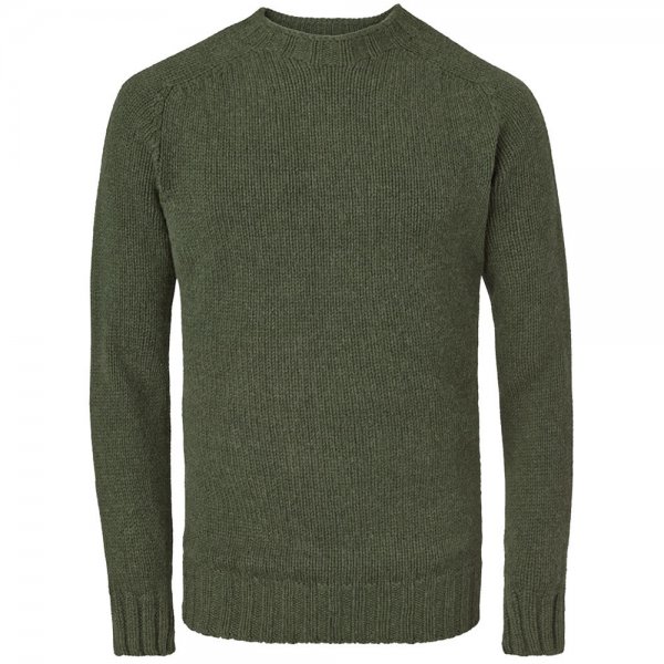 Men’s Crew Neck Sweater, Superfine, Loden Green, Size XL