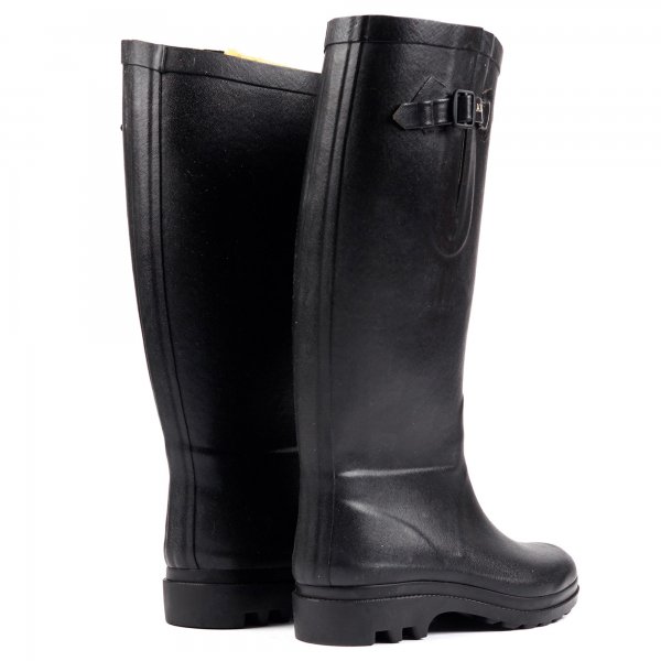 Aigle Aiglentine Fur Ladies Rubber Boots Black Size 36 Shoes Boots The GunDog Affair