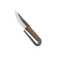 Mini couteau de cou WoodsKnife avec revêtement de manche, longueur de lame 50 mm