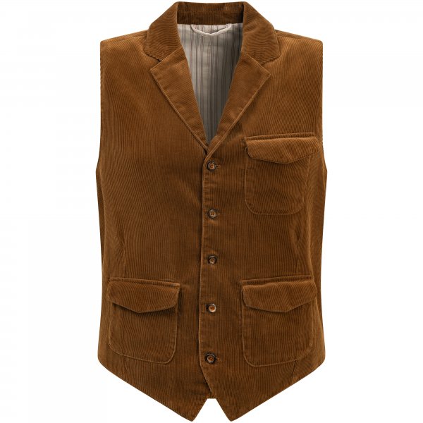 Herren Brisbane Moss Cordweste »Montana«, braun, Größe 52