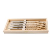 Le Thiers Steak and Table Knives, Masur Birch