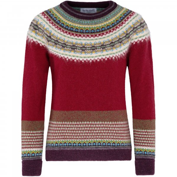 Suéter para mujer Eribé Fair Isle, Hemlock, talla XS