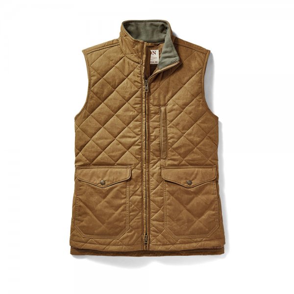 Filson Ladies Quilted Mile Marker Vest, Tan, XS