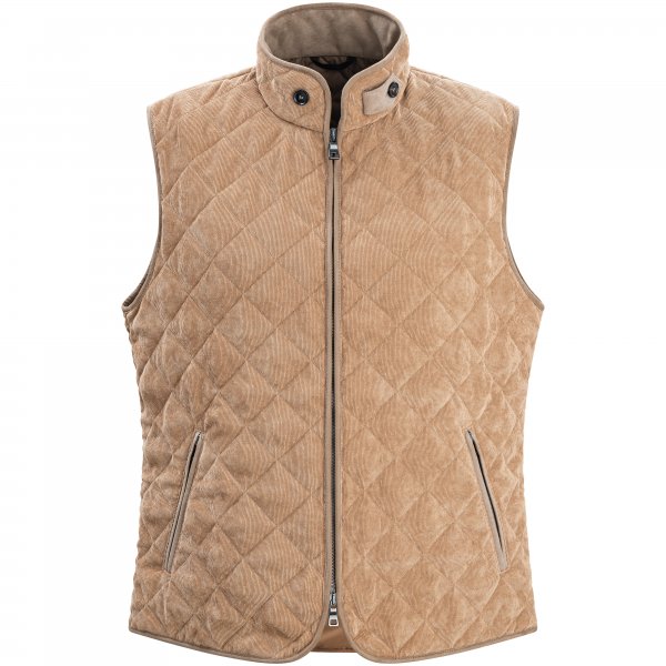 Herren Cord-Weste »Salva«, beige, Gr. 48
