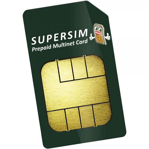 SUPERSIM Prepaid Multinetz-SIM-Karte inkl. 5 € Startguthaben