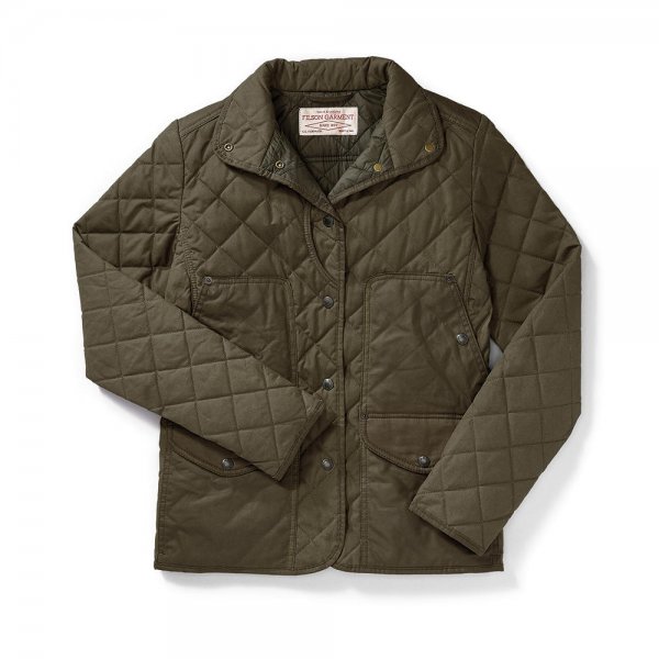 Filson Ladies Quilted Field Jacket, Otter Green, L