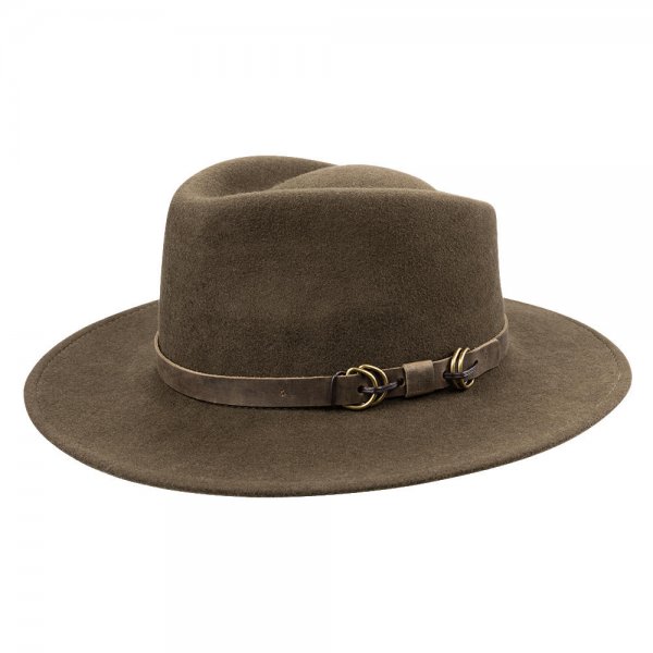 Felt Hat, Olive, Size L