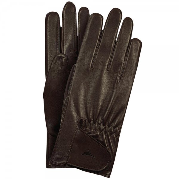 Laksen Damen Handschuhe, Paris, dunkelbraun, Größe 6 ½