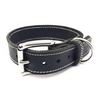 Collar para perro Bolleband Classic 30 mm, negro, XXL