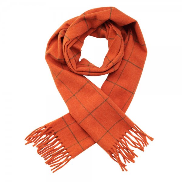 Écharpe Laksen » Woodland «, orange/verte
