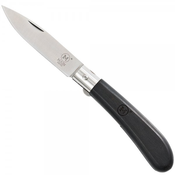 Coltello a serramanico MAIN »German Line«, lama Drop Point, legno di ebano