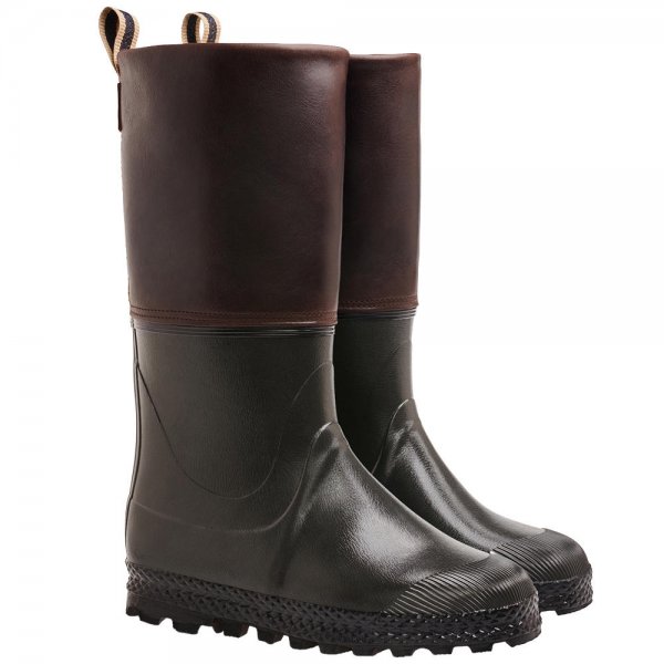 Bottes en caoutchouc Ludwig Reiter » Gardener «, vert olive/marron foncé, 38