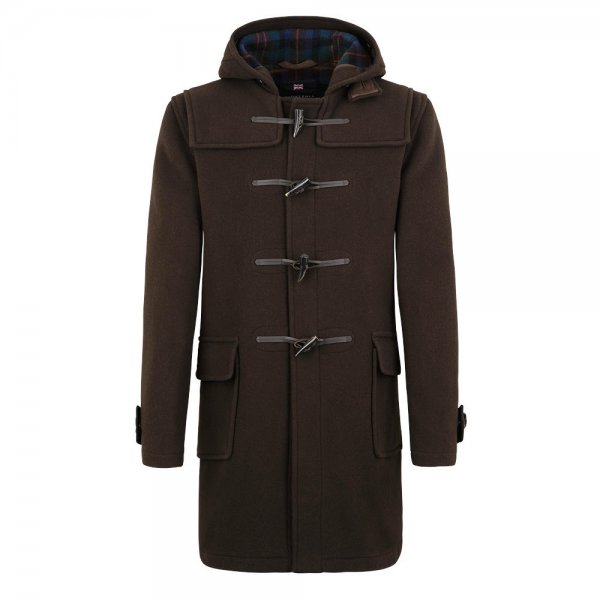 Duffle Coat para hombre Gloverall Morris, marrón, talla XXL