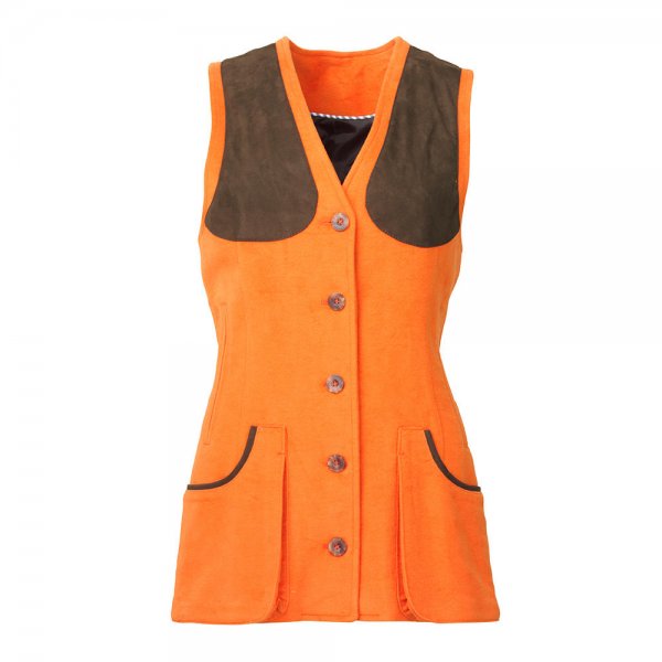 Laksen »Broadland« Ladies Shooting Vest, Orange, Size 38