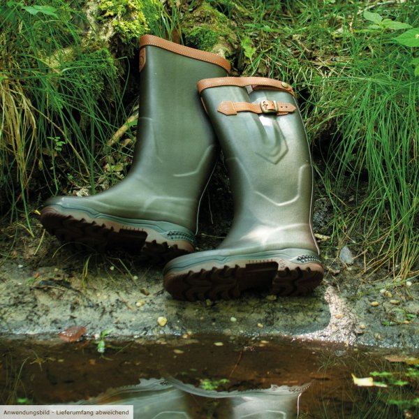 Aigle Parcours 2 Signature PST Rubber Boots Narrow Brown Size 40 Shoes Boots The GunDog Affair